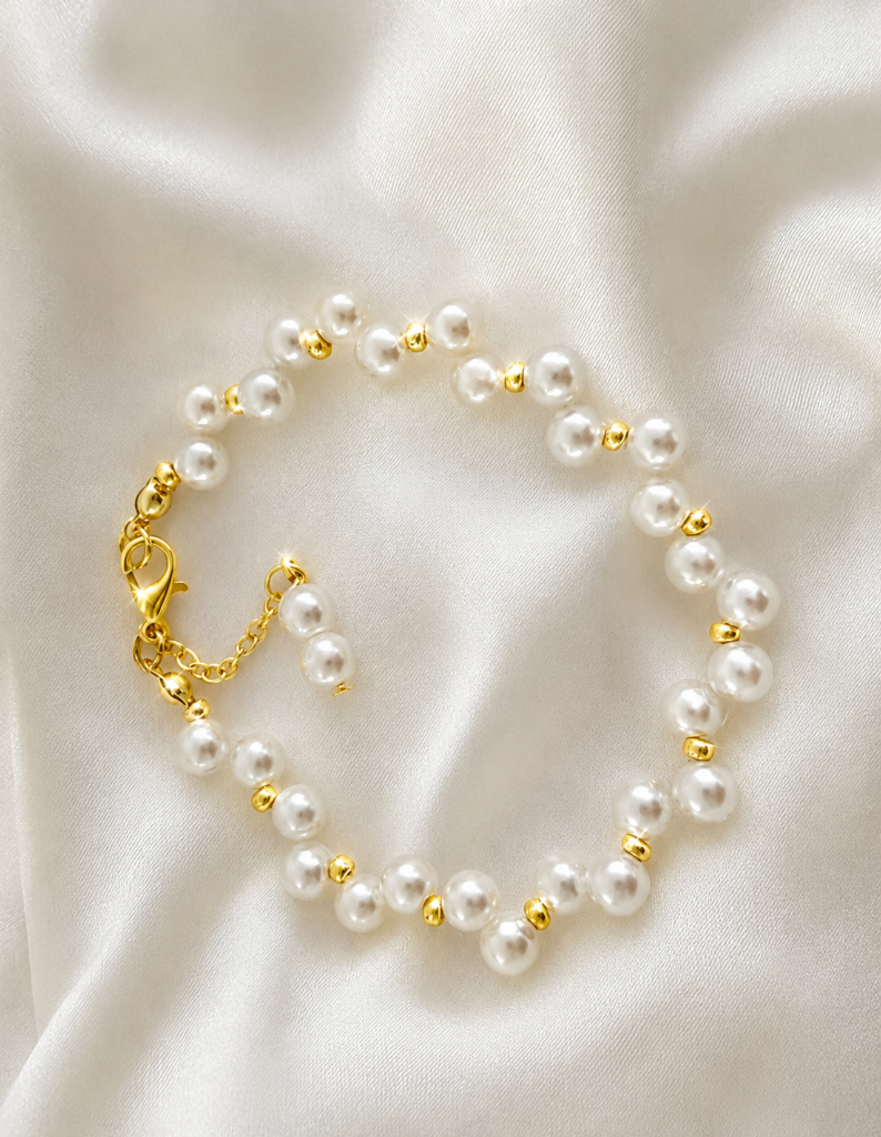 Gold Bubble Bead Bracelet